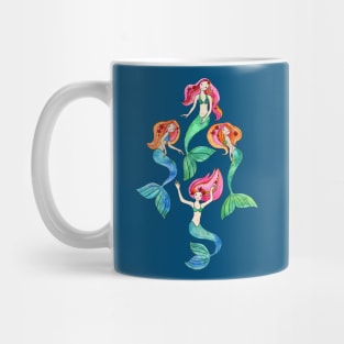 Merry Mermaids in Watercolor Mug